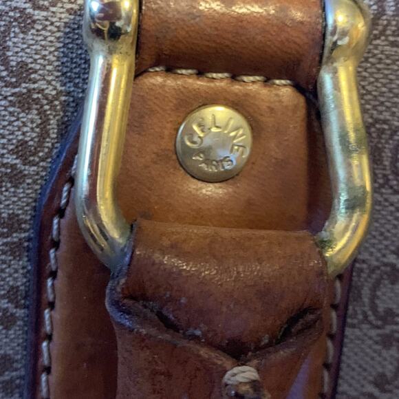 CELINE Triumph Monogram Canvas Boston Bag - Picture 12 of 12